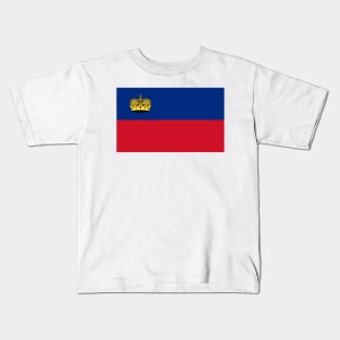 Flag of Liechtenstein Kids T-Shirt